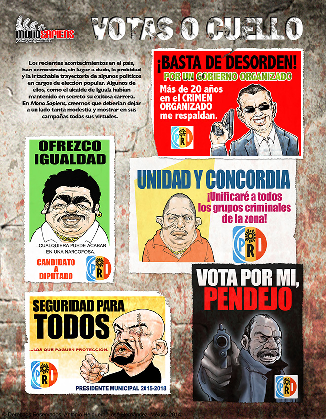 Votas o cuello. Domingo 12 de octubre de 2014